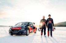 Sebastien Loeb & Timmy Hansen, drivers of Team Peugeot Hansen 2016 in Åre, Sweden on March 16, 2016.